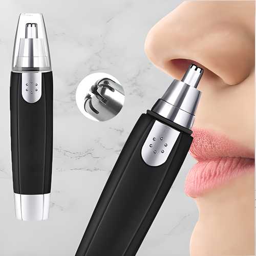 3-in-1 Electric Nose, Eyebrow & Facial Hair Trimmer  For Men & Women | Painless Grooming | Compact & Portable