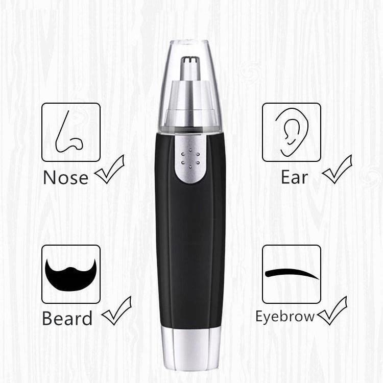 3-in-1 Electric Nose, Eyebrow & Facial Hair Trimmer  For Men & Women | Painless Grooming | Compact & Portable